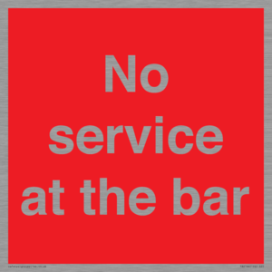 No service at the bar